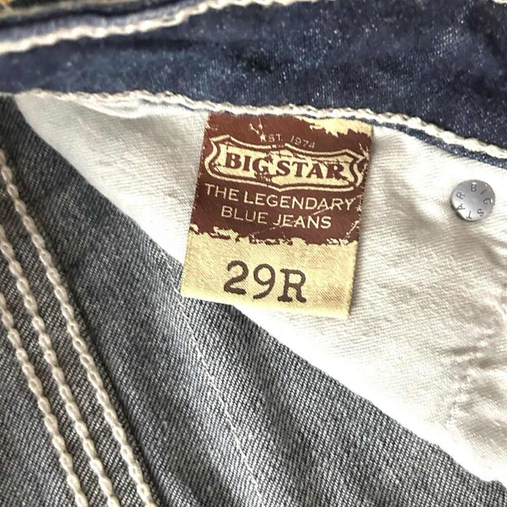 Big Star Liv Slim Boot Jeans Womens 29 Dark Wash Bootcut Stretch Denim - Picture 4 of 11
